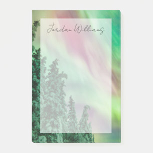 Nordlichter   Winter in Glennallen, Alaska Post-it Klebezettel