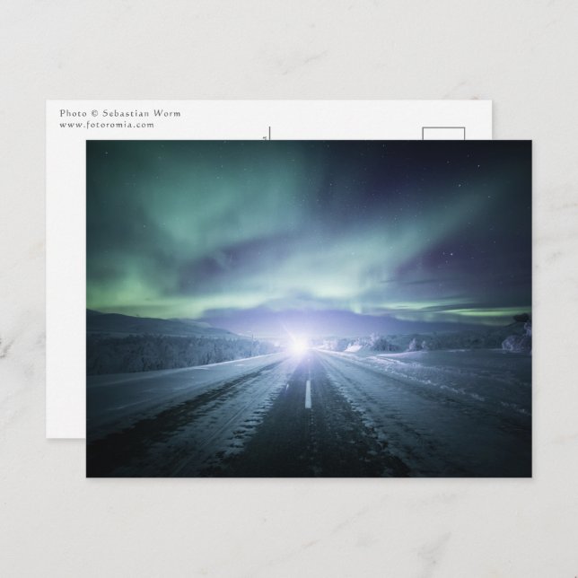 Nordlichtfinnland Postkarte (Vorne/Hinten)