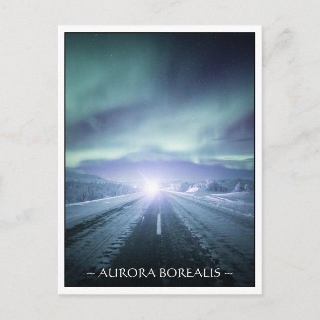 Nordlichtfinnland Postkarte (Vorderseite)