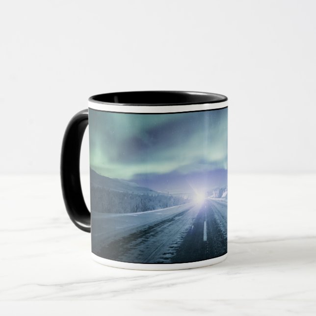 Nordlichtfinnland Tasse (Vorderseite Links)