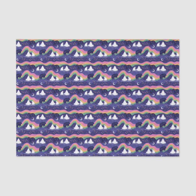 Nordlichtgewebe Seidenpapier (Vorderseite)