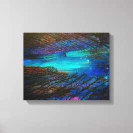 Nordlichtmalerei Leinwanddruck