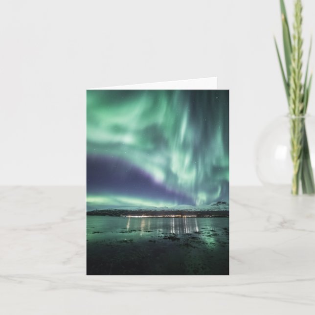 Nordlichtskandinavien Karte (Vorderseite)