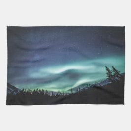 Nordlichtwald Geschirrtuch