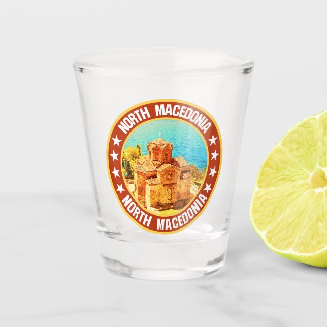 Nordmakedonien Schnapsglas (Vorderseite)