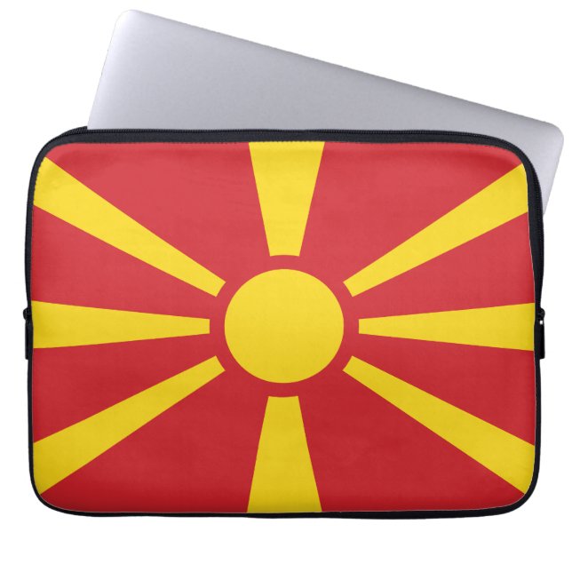 Nordmazedonien Laptopschutzhülle (Vorderseite)