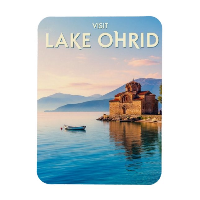 Nordmazedonien Ohridsee Reise Magnet (Vertikal)