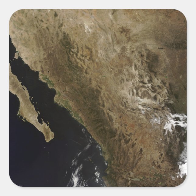 Nordmeer Quadratischer Aufkleber (Vorderseite)