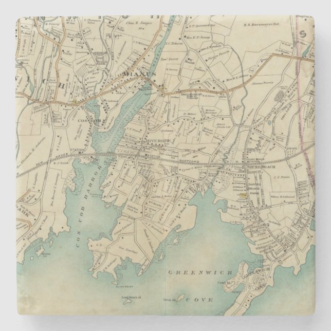 Nordnew york city 7 steinuntersetzer (Vorderseite)