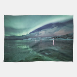 Nordnorwegische Aurora-Nacht Geschirrtuch