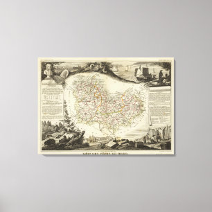 Nordodaten Leinwanddruck