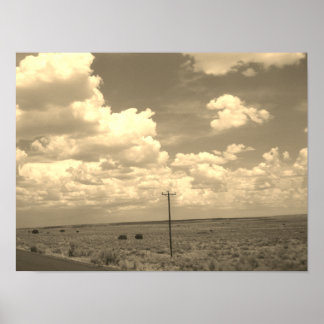 Nordost-Arizona (Sepia-Filter) Poster
