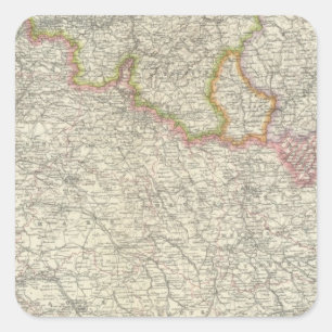 Nordost-Frankreich Quadratischer Aufkleber