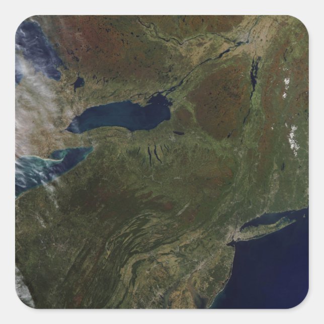 Nordost-Staaten Quadratischer Aufkleber (Vorderseite)