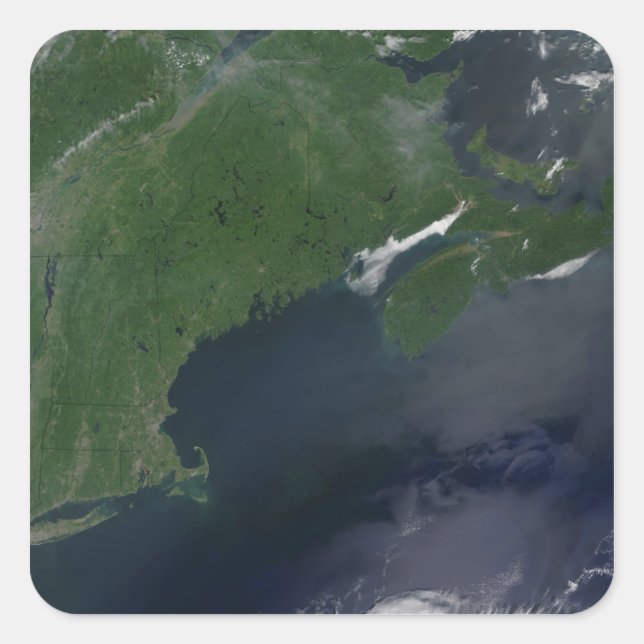 Nordost-Staaten und Kanada Quadratischer Aufkleber (Vorderseite)