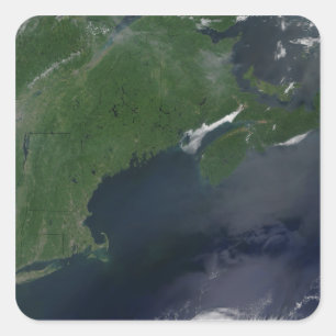 Nordost-Staaten und Kanada Quadratischer Aufkleber