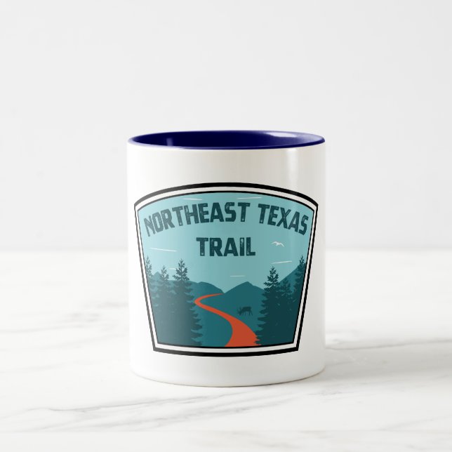 Nordost-Texas-Weg Zweifarbige Tasse (Mittel)