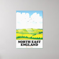 Nordostengland Reiseplakat.