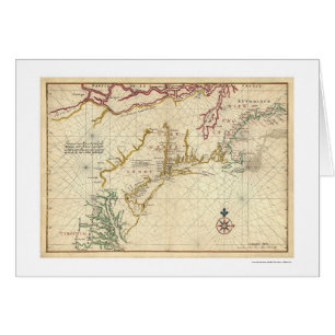 Nordostküste USA-Karte 1639