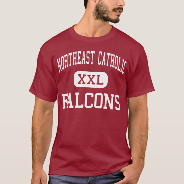 Nordöstlich Katholischer - Falcons - hoch - T-Shirt (Vorderseite)