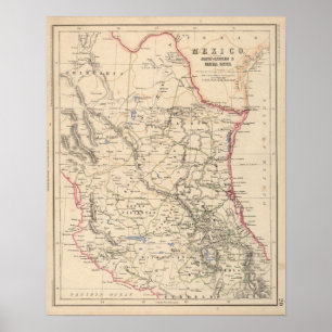 Nordöstliche und zentrale Staaten Mexikos Poster