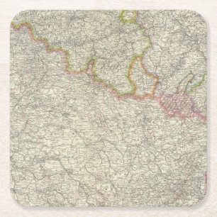 Nordöstliches Frankreich Rechteckiger Pappuntersetzer