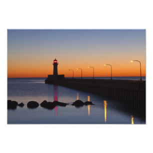Nordpier-Leuchtturm in Duluth, Minnesota, Fotodruck