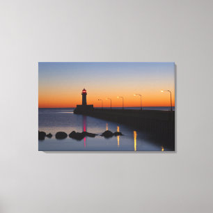 Nordpier-Leuchtturm in Duluth, Minnesota, Leinwanddruck