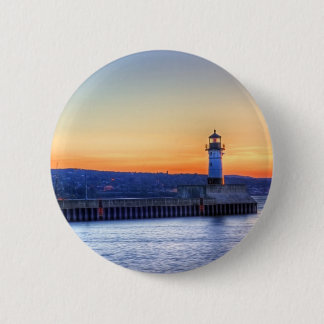 Nordpier und Leuchtturm Button