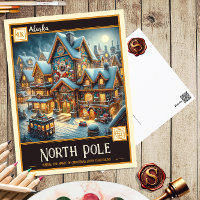 Nordpol, Alaska | Vintage Postkarte