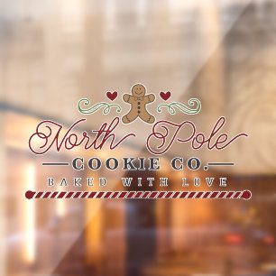 Nordpol Bäckerei Kochkunst Fensteraufkleber