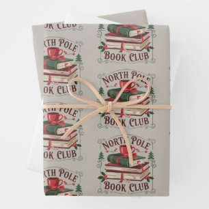 Nordpol Buchclub Bibliothekar Buchliebhaber Leser Geschenkpapier Set