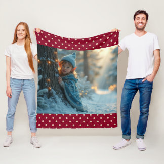 Nordpol-Elf im Winter Fleecedecke