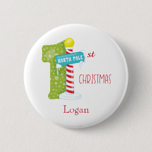 Nordpol Erste Weihnachtsfeier Button
