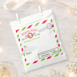 Nordpol-Express-Weihnachtspapier-Geschenktüte Geschenktütchen