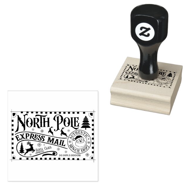 Nordpol-Expresspost Gummistempel (Stempel)