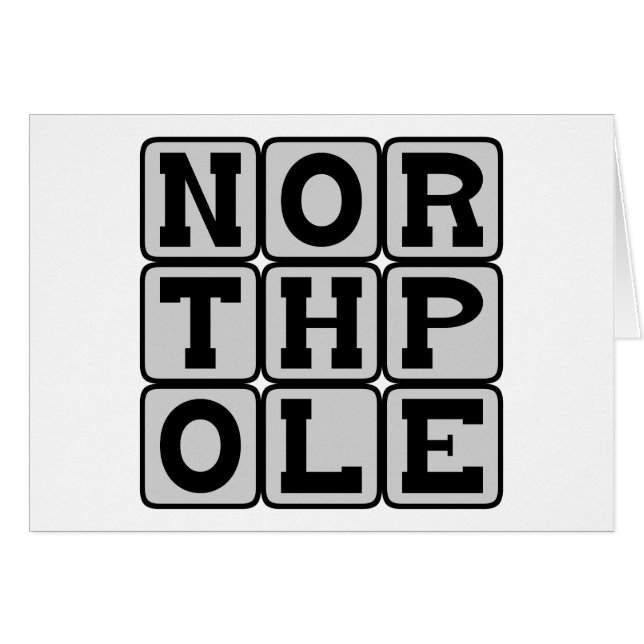 Nordpol, kältester Ort der Erde (Vorderseite (Horizontal))