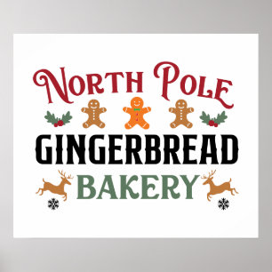 Nordpol-Lebkuchenbäckerei Poster