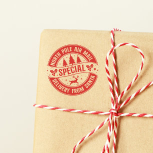 Nordpol Luftpost-Sonderzustellung Gummistempel