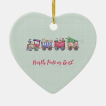 Nordpol oder Bust Choo Choo Zug - Custom Herz