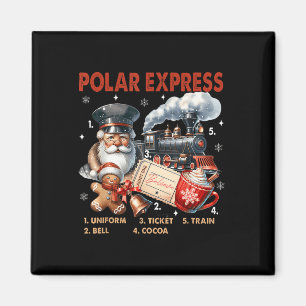 Nordpol Polar Express Alle Ausländer glauben Zug Magnet