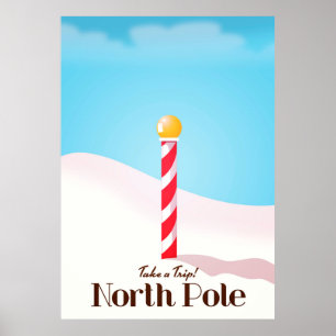Nordpol-Reiseposter Poster