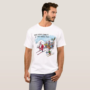 Nordpol Rush Hour weißes T-Shirt