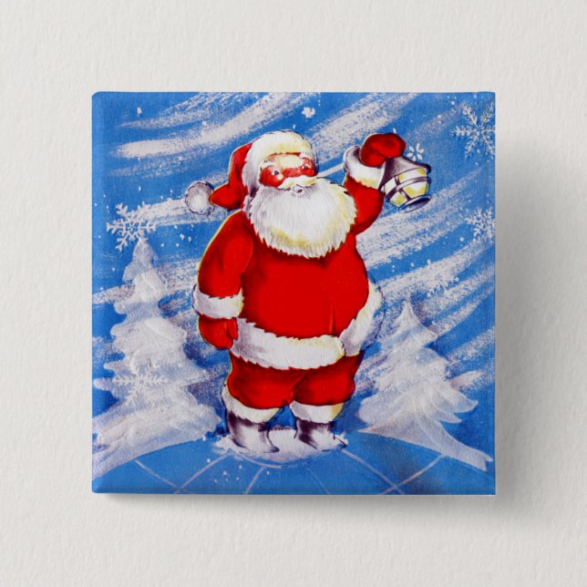 Nordpol Santa Button (Vorderseite)