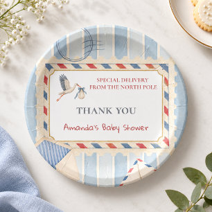 Nordpol-Sonderlieferung Baby Shower Dekoration Pappteller