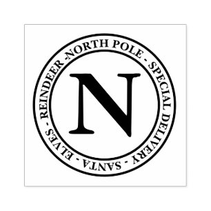 Nordpol Sonderlieferung Weihnachten Gummistempel
