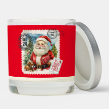 Nordpol Vintage Weihnachtsmann, Duftkerze