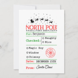 Nordpol Weihnachten Personalisiert