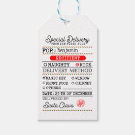 Nordpol Weihnachten Personalisiert Geschenkanhänger