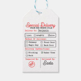 Nordpol Weihnachten Personalisiert Geschenkanhänger